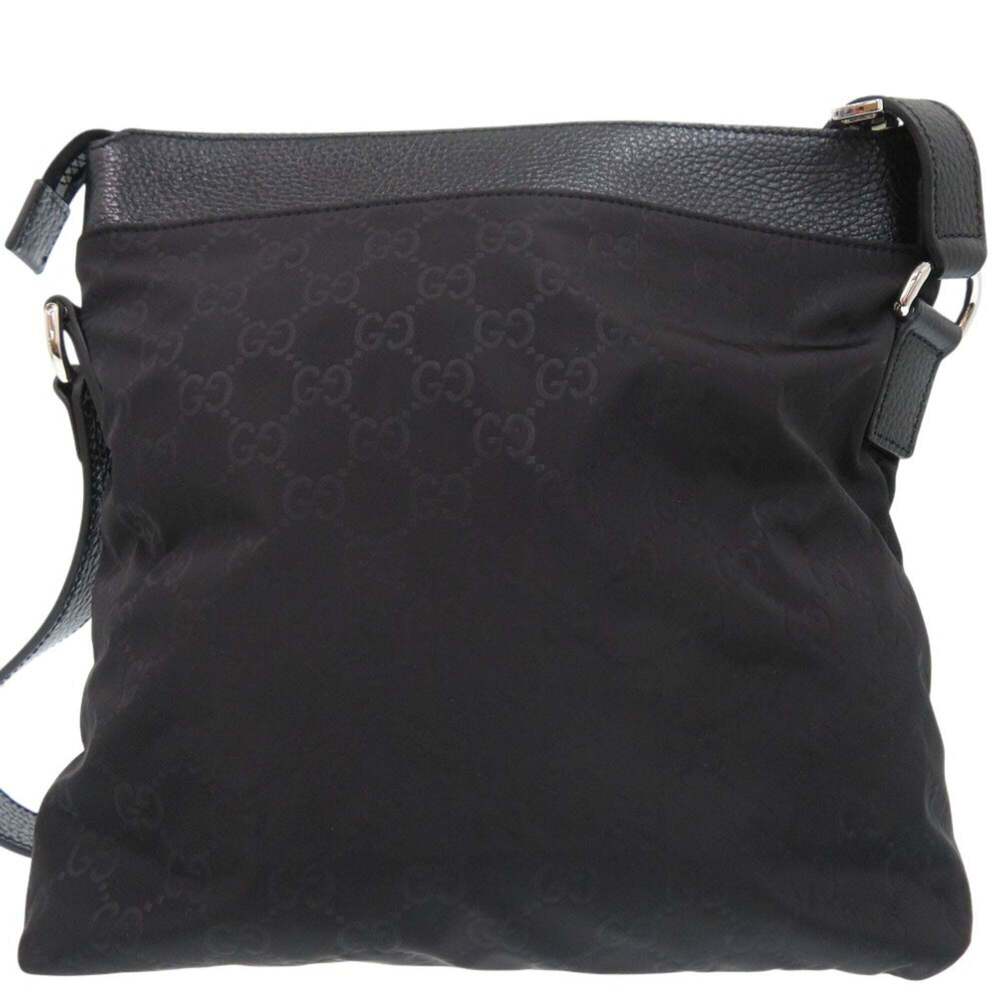 GUCCI Black Leather Shoulder Bag - Picture 2 of 10
